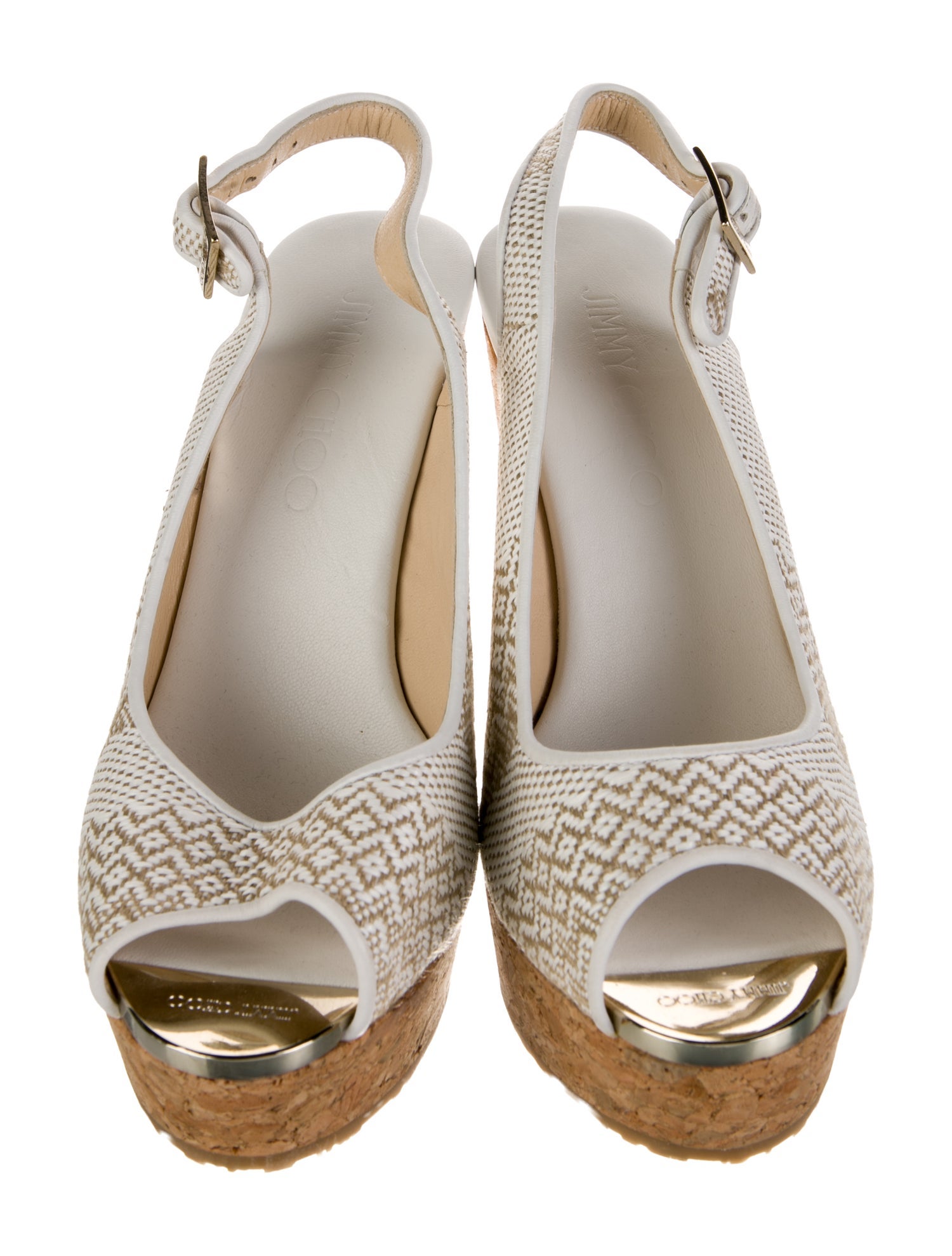 Jimmy Choo Leather Slingback Sandals